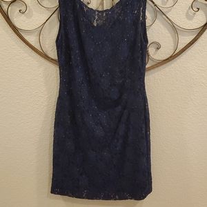 Navy blue cocktail dress